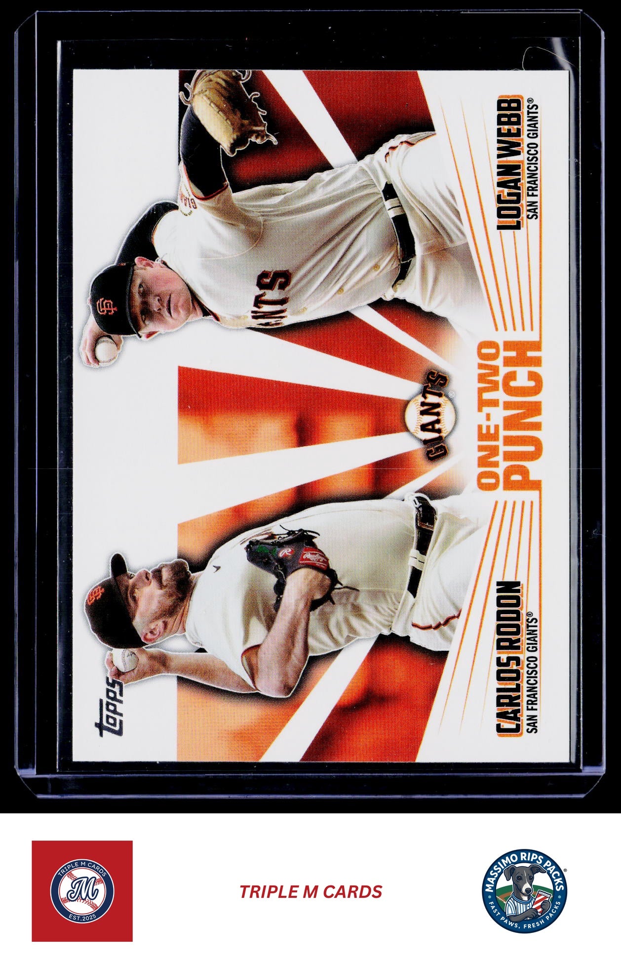 2023 Topps #12P-11 Carlos Rodon / Logan Webb One-Two Punch