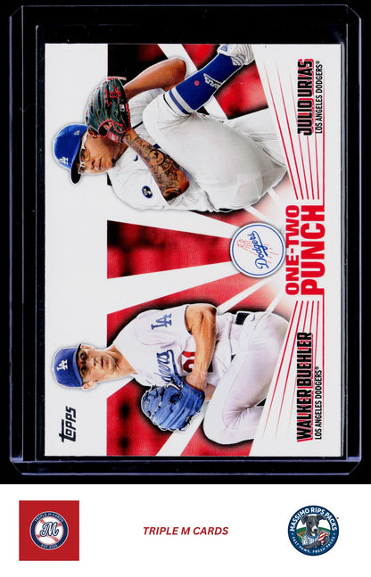 2023 Topps #12P-3 Walker Buehler / Julio Urías One-Two Punch