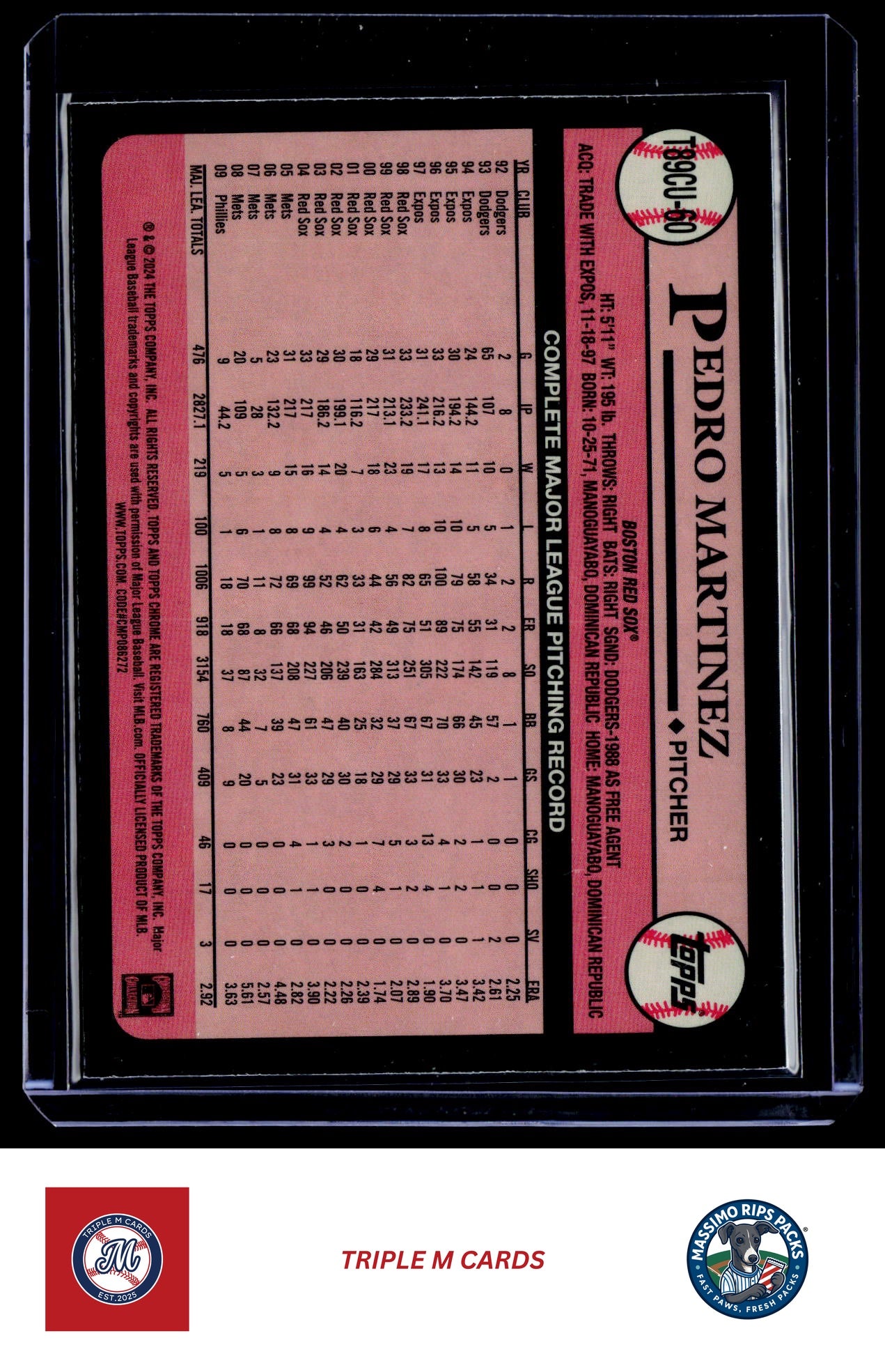 2024 Topps Update #T89CU-60 Pedro Martinez