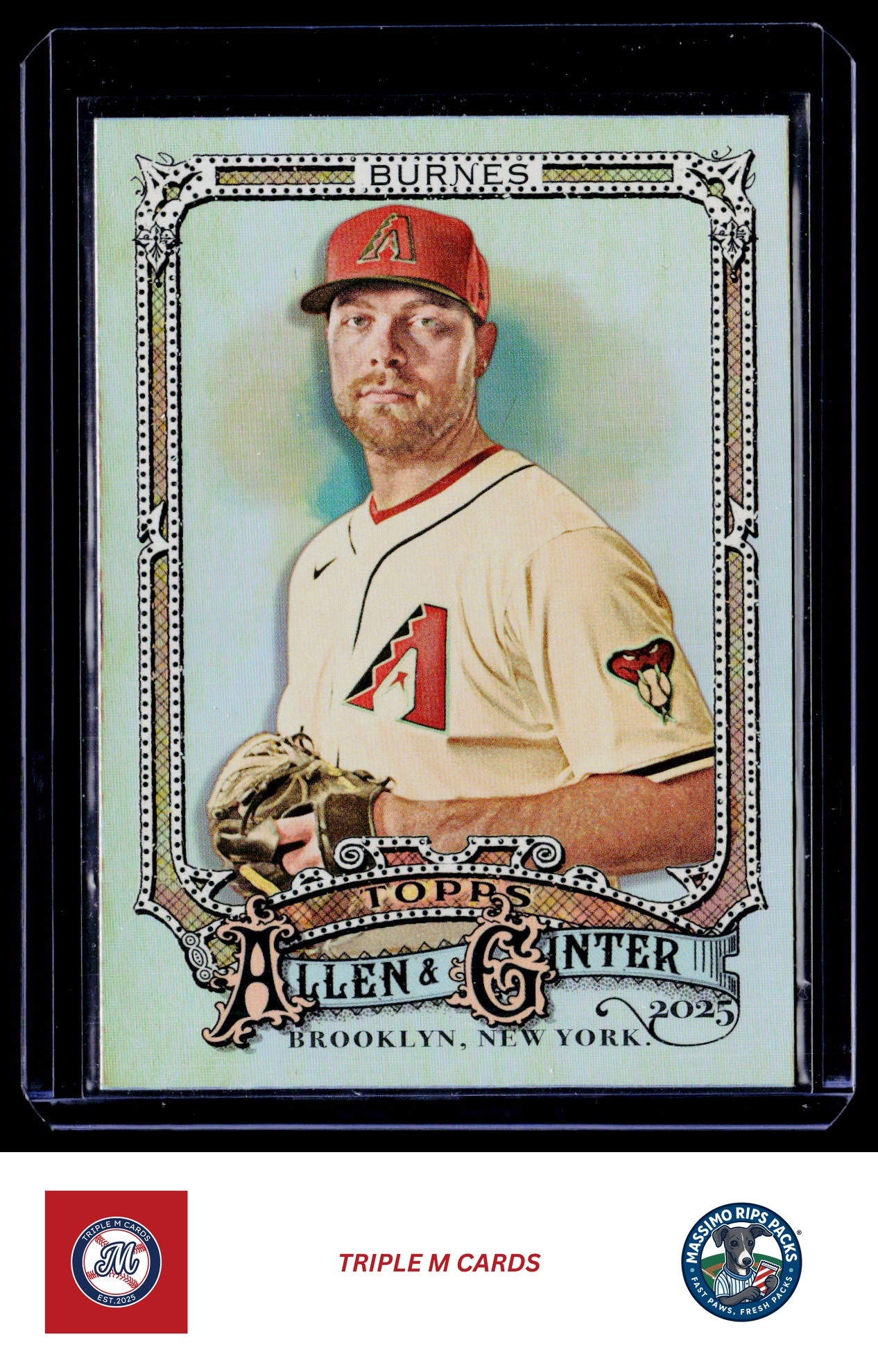 2025 Topps Allen & Ginter #195 Corbin Burnes Silver Portrait
