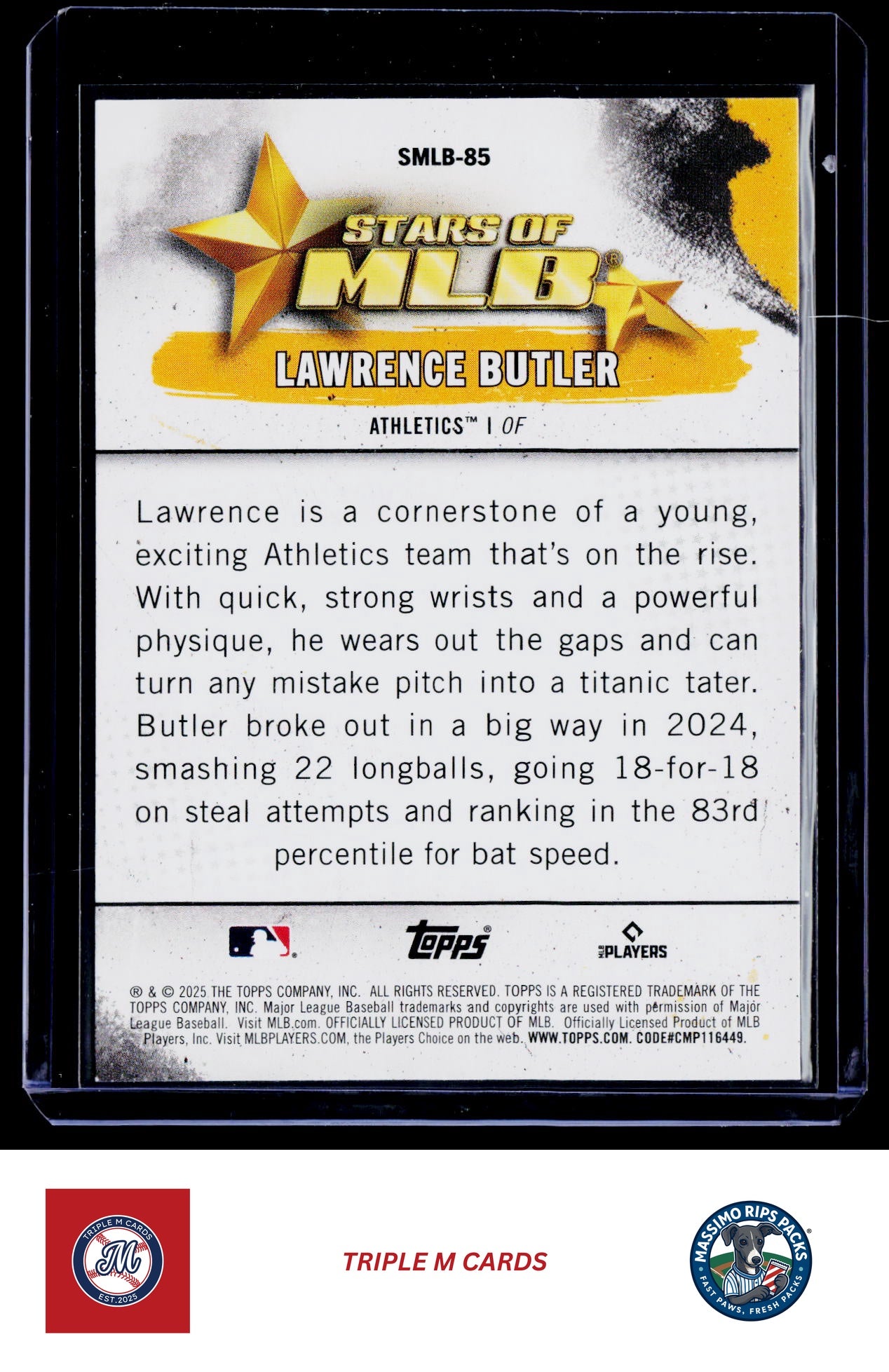 2025 Topps Update #SMLB-85 Lawrence Butler Stars of MLB