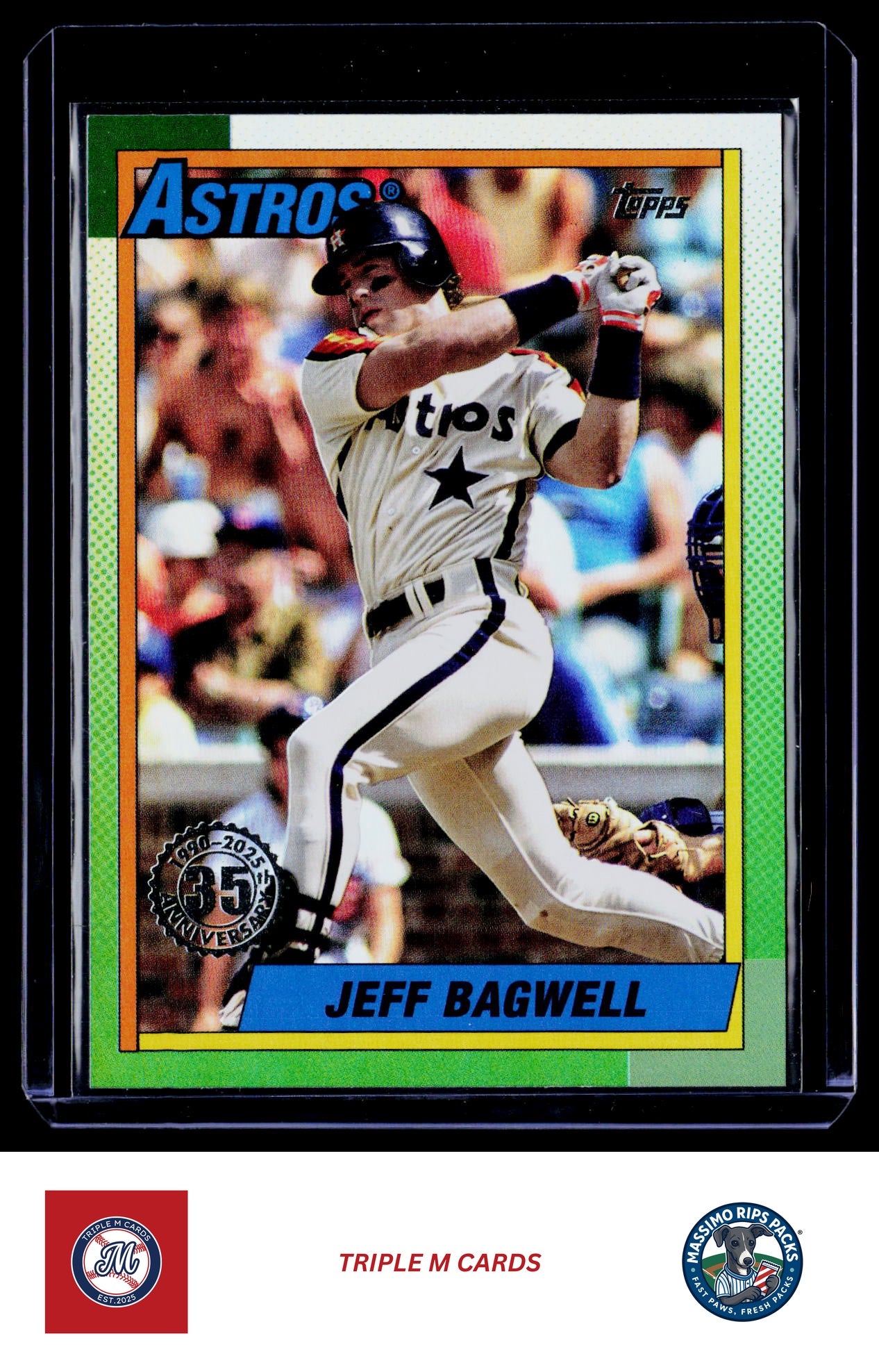 2025 Topps Update #U90-27 Jeff Bagwell 1990 Topps Baseball 35th Anniversary