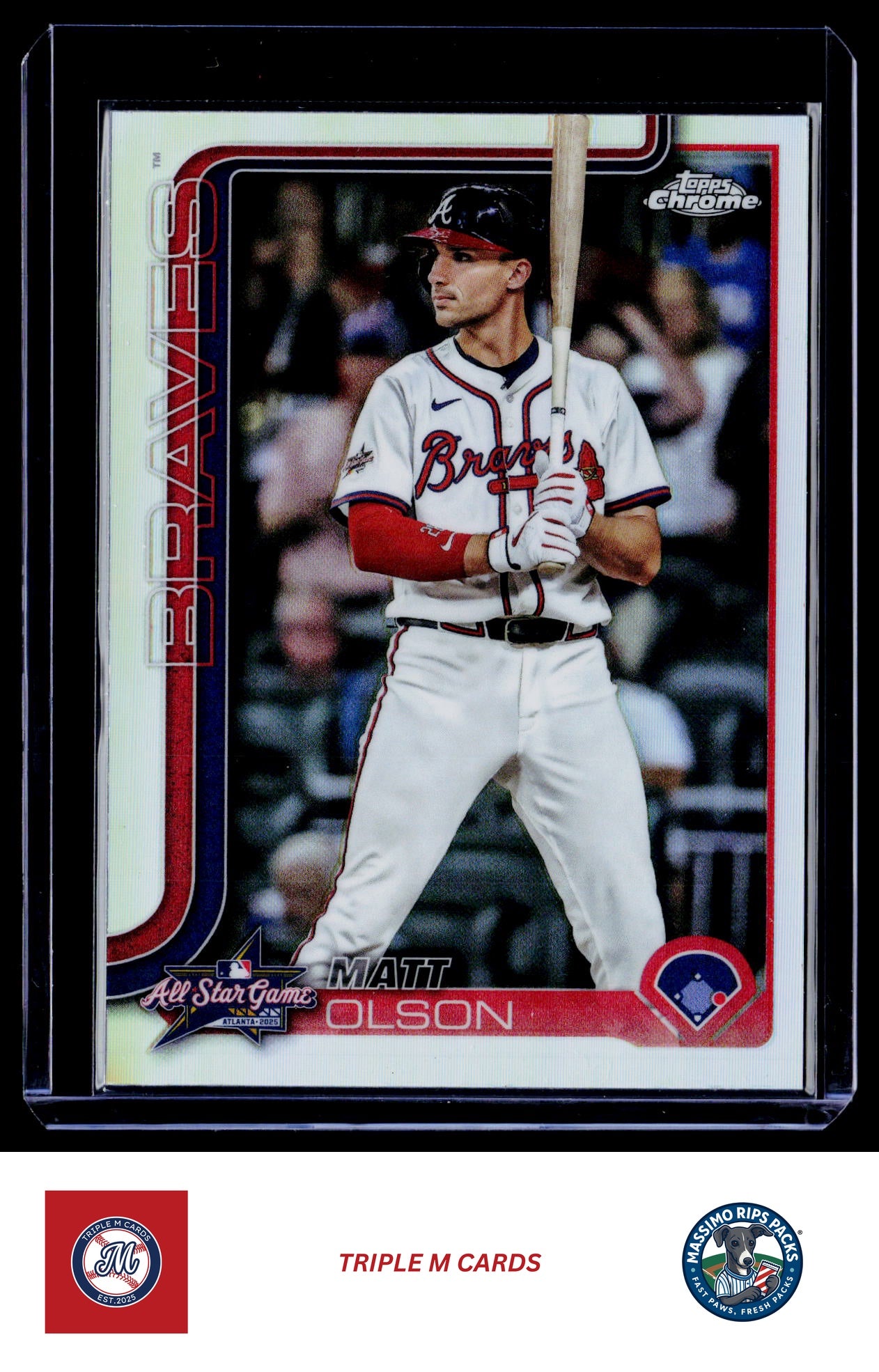 2025 Topps Chrome Update #ASGC-34 Matt Olson 2025 All-Star Game