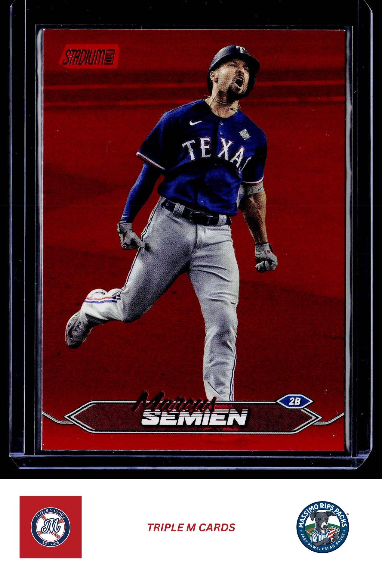 2024 Stadium Club #252 Marcus Semien Pink Foil