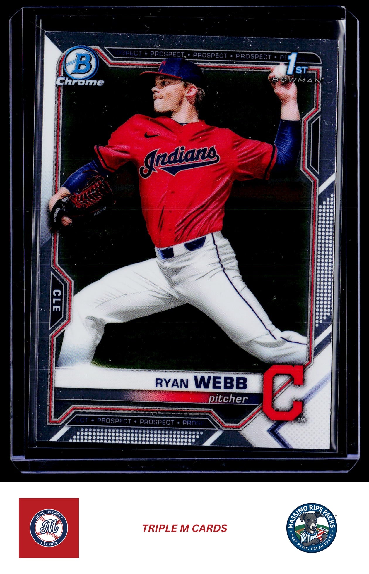 2021 Bowman Draft #BDC-57 Ryan Webb Chrome