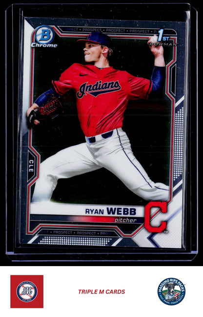 2021 Bowman Draft #BDC-57 Ryan Webb Chrome