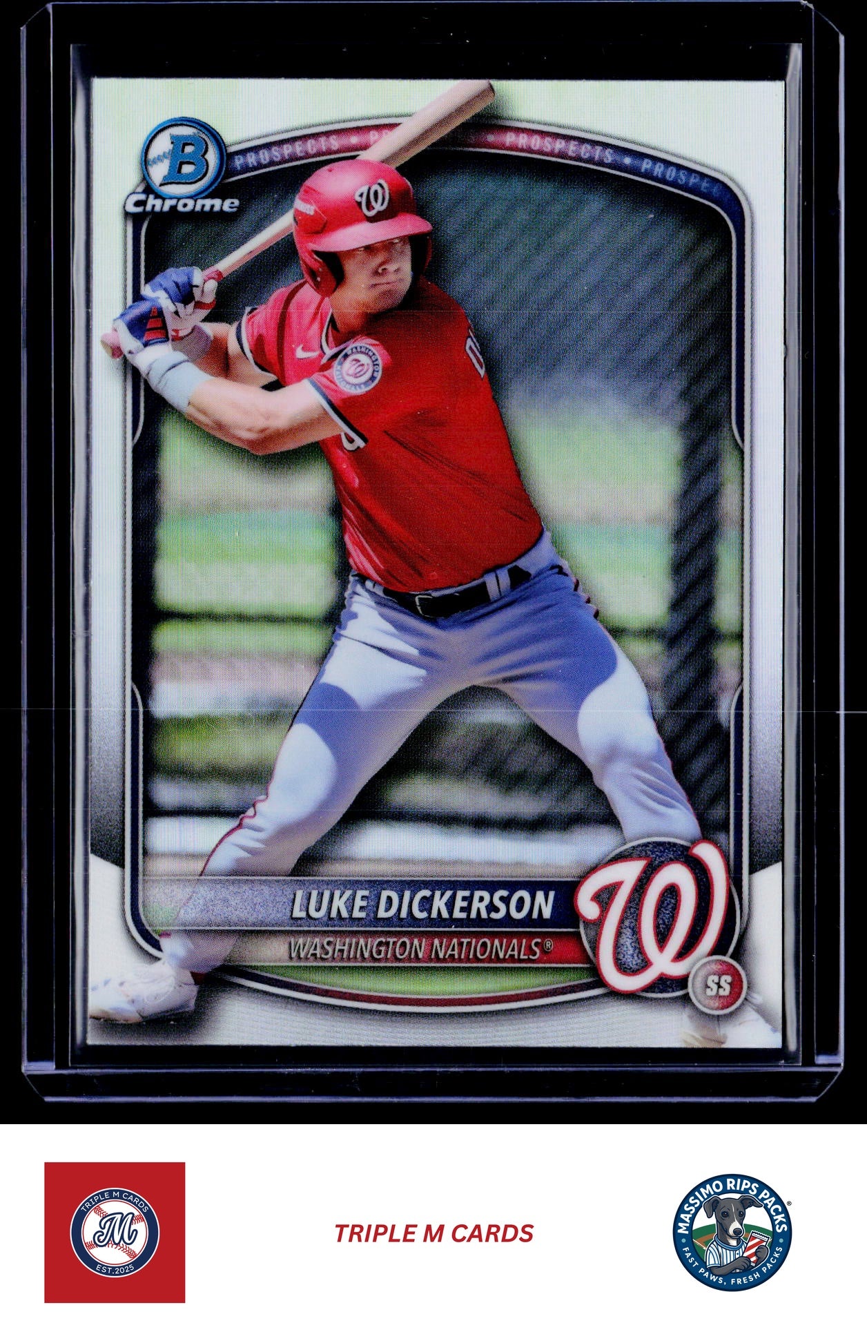 2025 Bowman Draft #BDC-61 Luke Dickerson Chrome