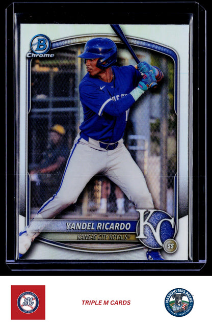 2025 Bowman Draft #BDC-31 Yandel Ricardo Chrome Refractor