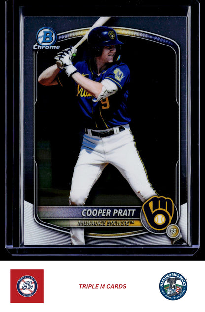 2025 Bowman Draft #BDC-157 Cooper Pratt Chrome Refractor