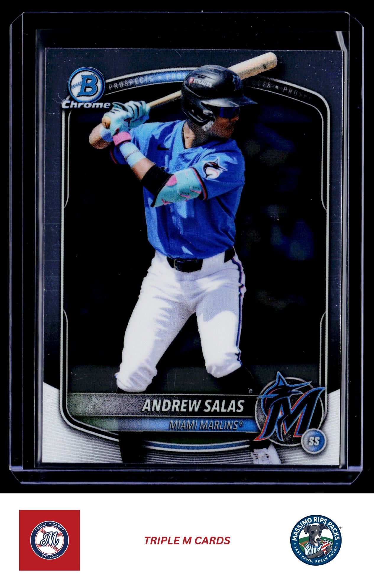 2025 Bowman Draft #BDC-34 Andrew Salas Chrome