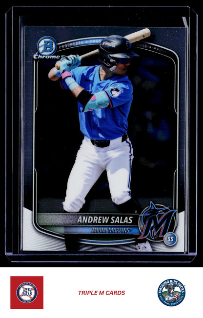 2025 Bowman Draft #BDC-34 Andrew Salas Chrome