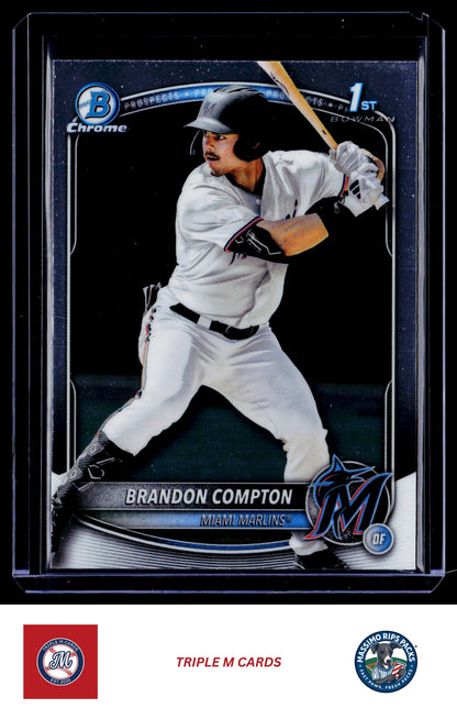 2025 Bowman Draft #BDC-64 Brandon Compton Chrome