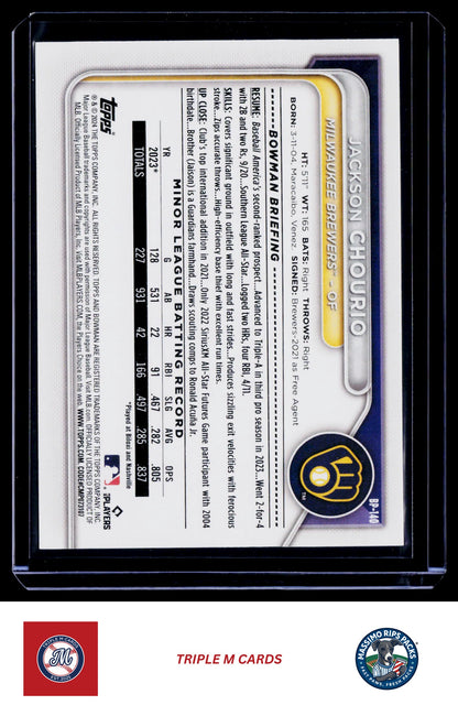 2024 Bowman #BP-140 Jackson Chourio Prospects