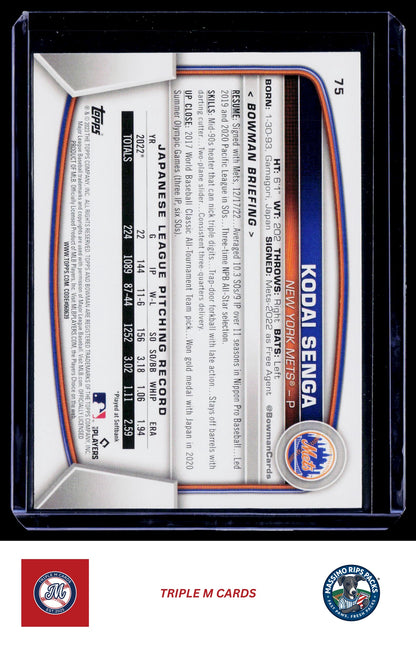 2023 Bowman #75 Kodai Senga