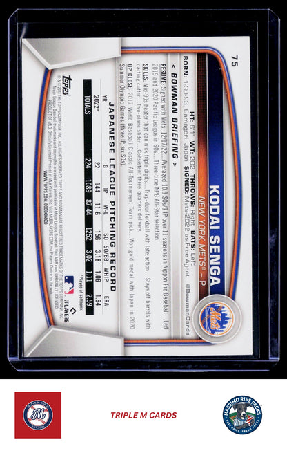 2023 Bowman #75 Kodai Senga
