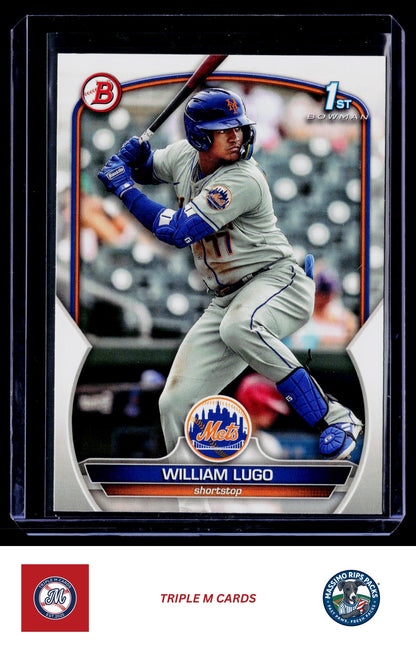 2023 Bowman #BP-141 William Lugo Prospects