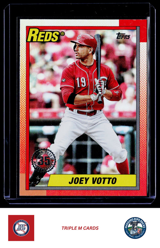 2025 Topps Update #U90-42 Joey Votto 1990 Topps Baseball 35th Anniversary
