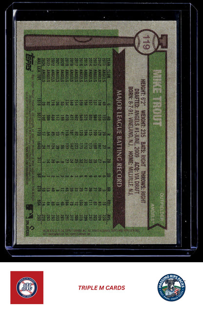 2025 Topps Heritage #119 Mike Trout Chrome