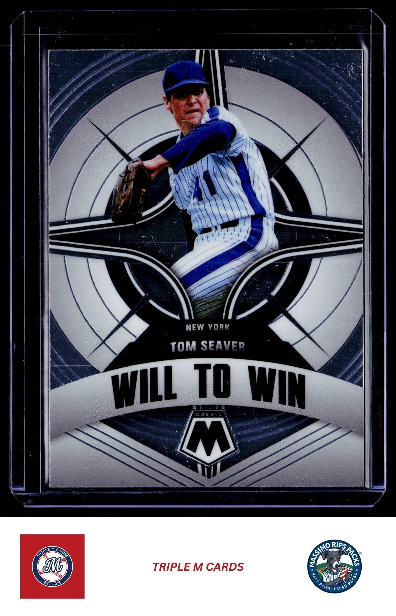 2022 Panini Mosaic #WW-11 Tom Seaver Will to Win