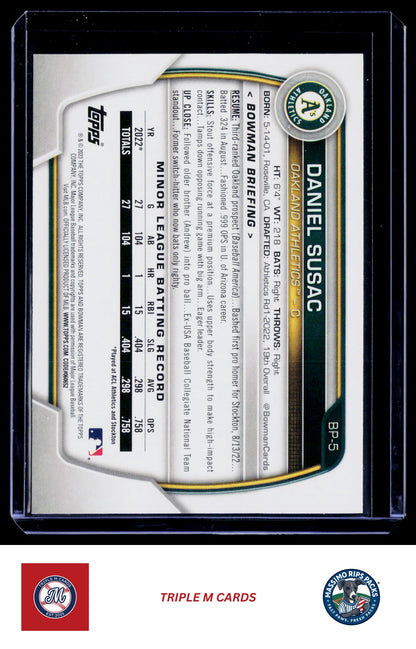 2023 Bowman #BP-5 Daniel Susac Prospects