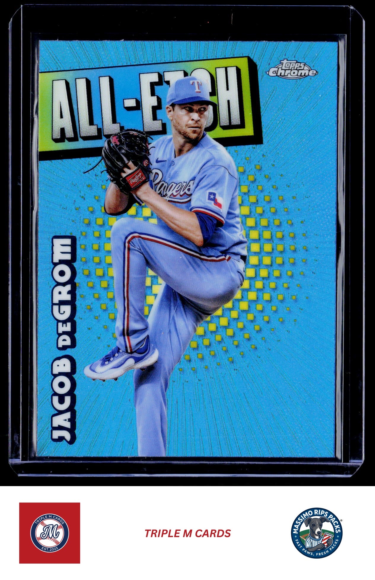 2025 Topps Chrome #CAE-5 Jacob deGrom Chrome All-Etch