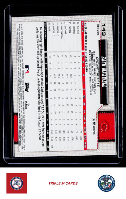2026 Topps #143 Zach Maxwell