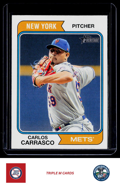 2023 Topps Heritage #145 Carlos Carrasco