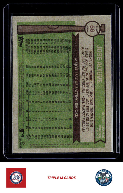 2025 Topps Heritage #56 Jose Altuve