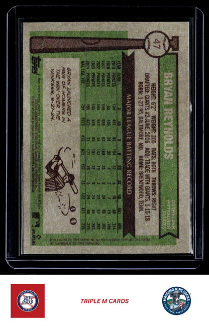 2025 Topps Heritage #47 Bryan Reynolds