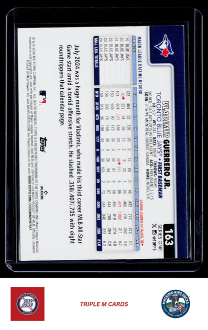 2025 Topps #163 Vladimir Guerrero Jr.