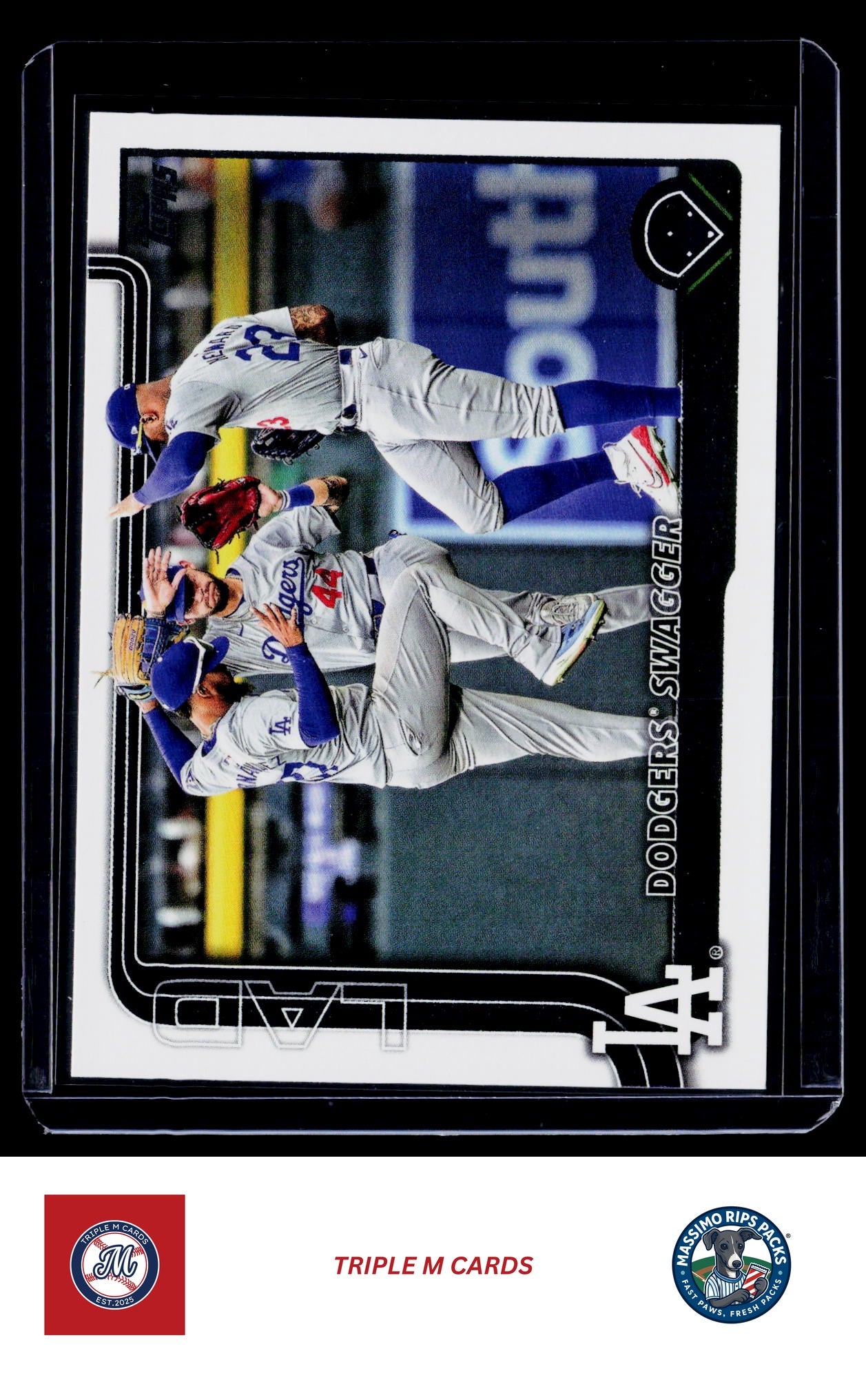 2025 Topps #255 Dodgers Swagger: Winning With Style Again Spring Training