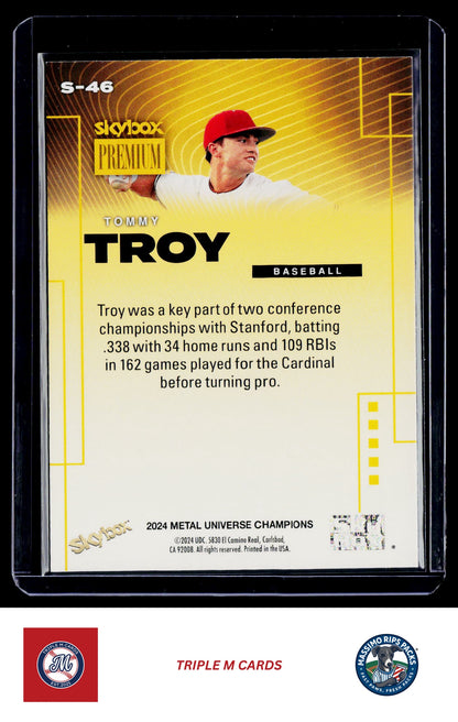2024 SkyBox Metal Universe Champions #S-46 Tommy Troy SkyBox Premium