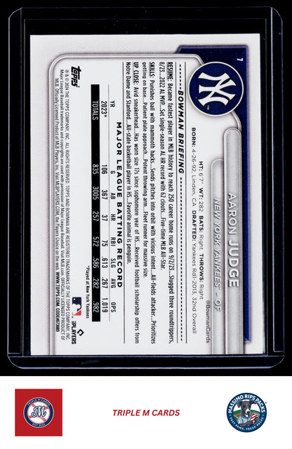 2024 Bowman #7 Aaron Judge