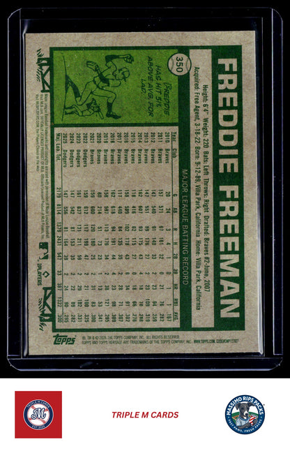 2026 Topps Heritage #350 Freddie Freeman Chrome