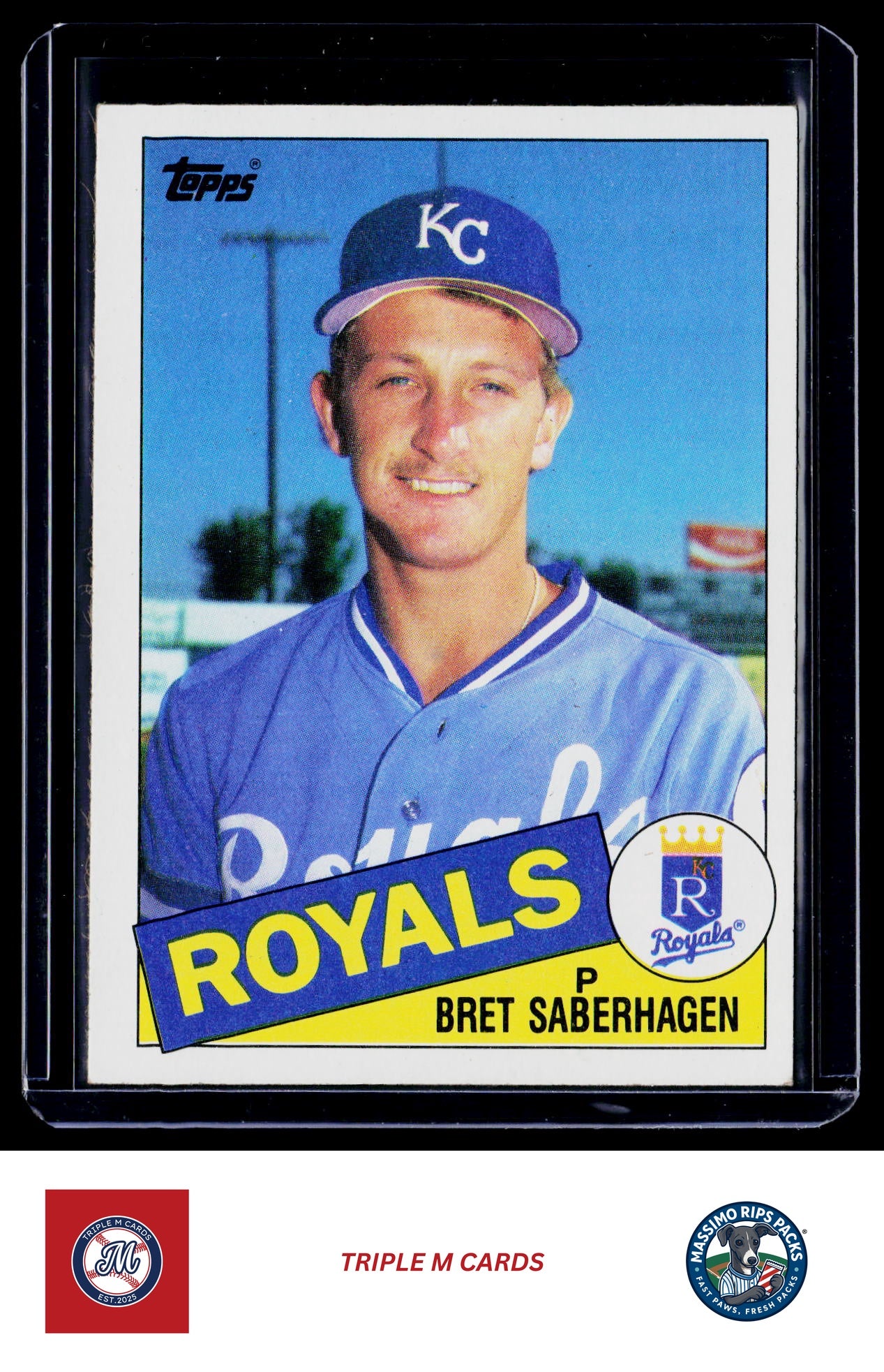 1985 Topps #23 Bret Saberhagen