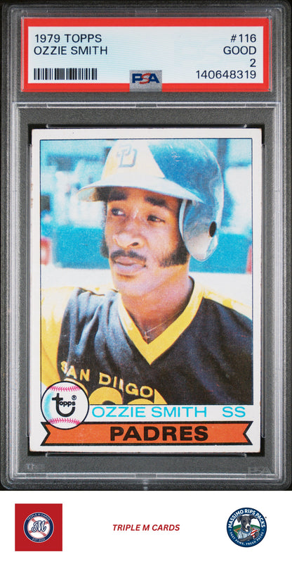1979 Topps #116 Ozzie Smith PSA 2