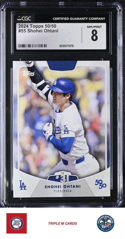 2024 50/50 #55 Shohei Ohtani CGC 8