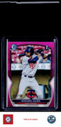 2023 Bowman #BCP-82 Edouard Julien Chrome Prospects Fuchsia Refractors #/199