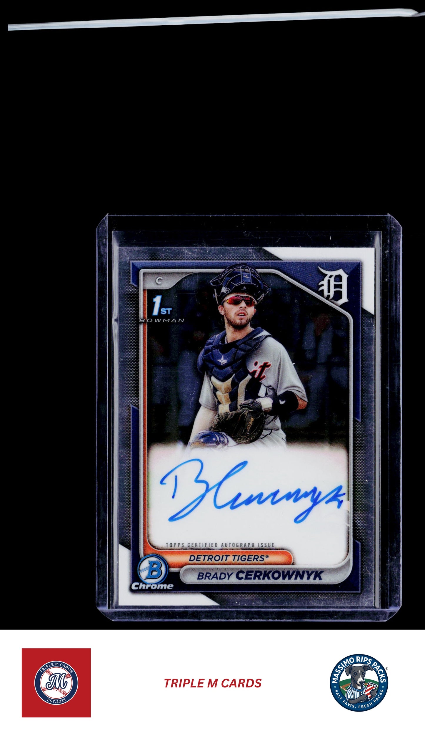 2024 Bowman Chrome #CPA-BCE Brady Cerkownyk Prospect Autographs
