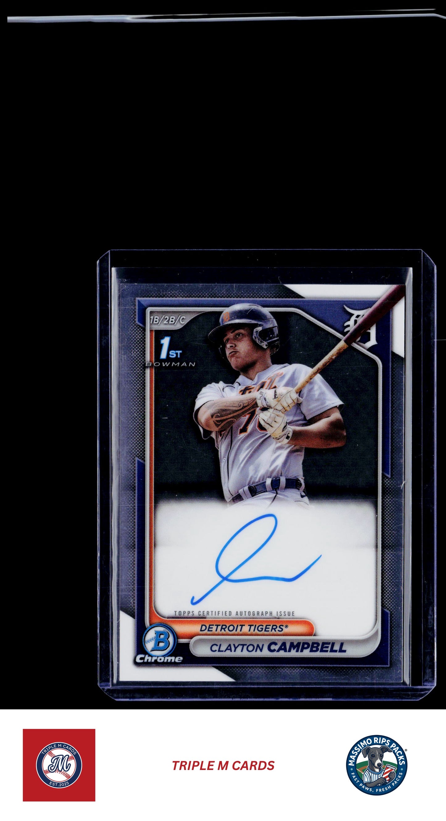 2024 Bowman Chrome #CPA-CCA Clayton Campbell Prospect Autographs