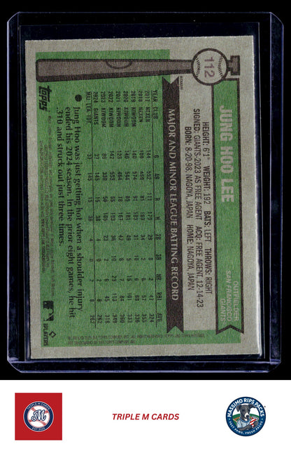 2025 Topps Heritage #112 Jung Hoo Lee Nickname Variations