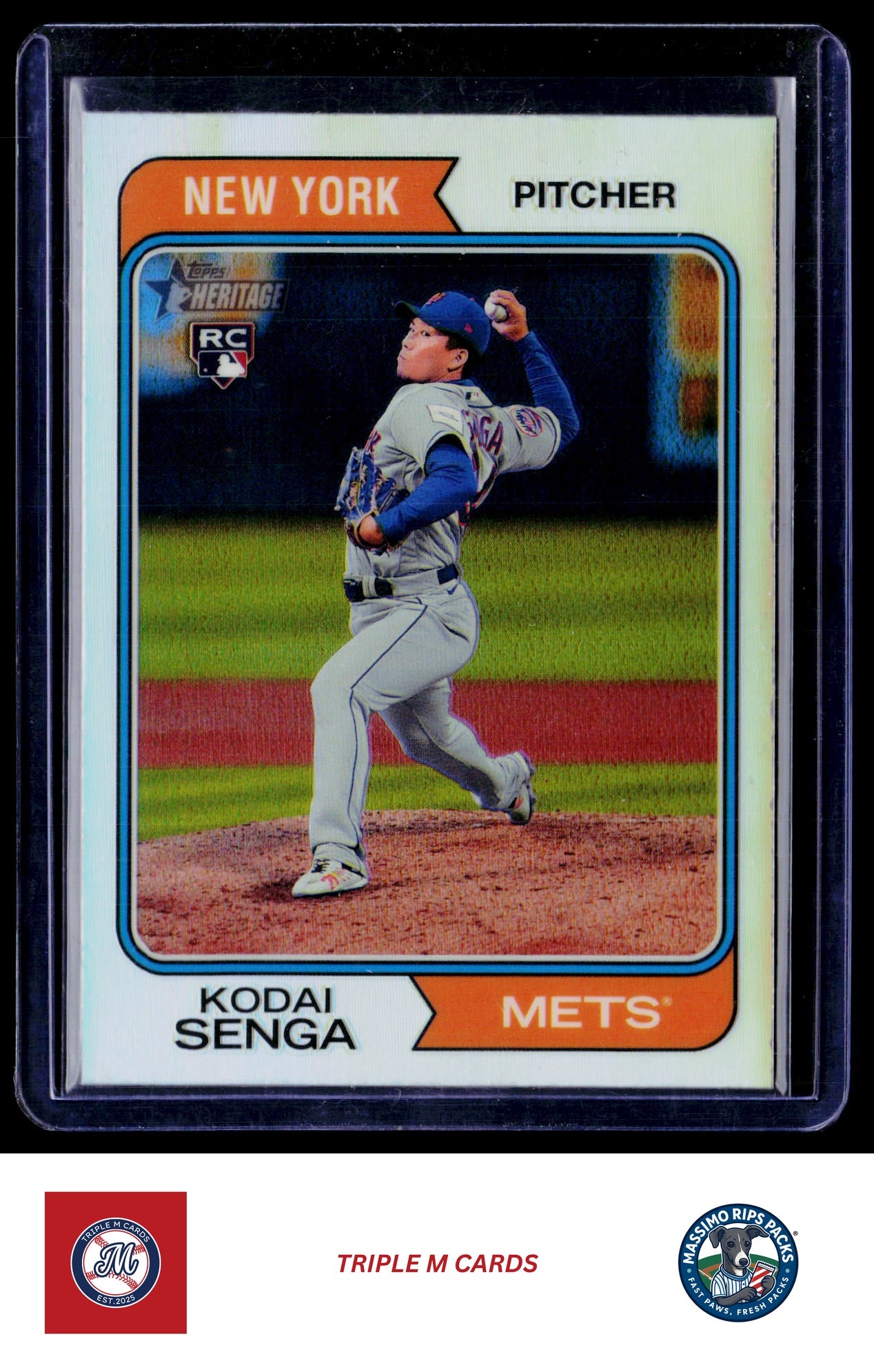 2023 Topps Heritage #622 Kodai Senga Chrome Refractor #/374