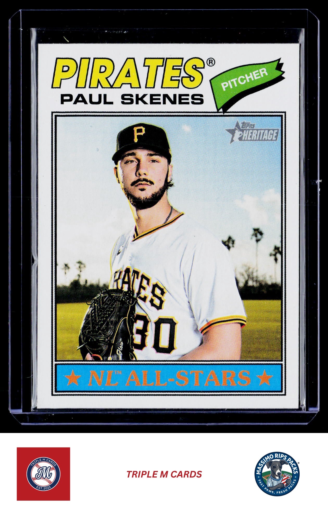 2026 Topps Heritage #33 Paul Skenes