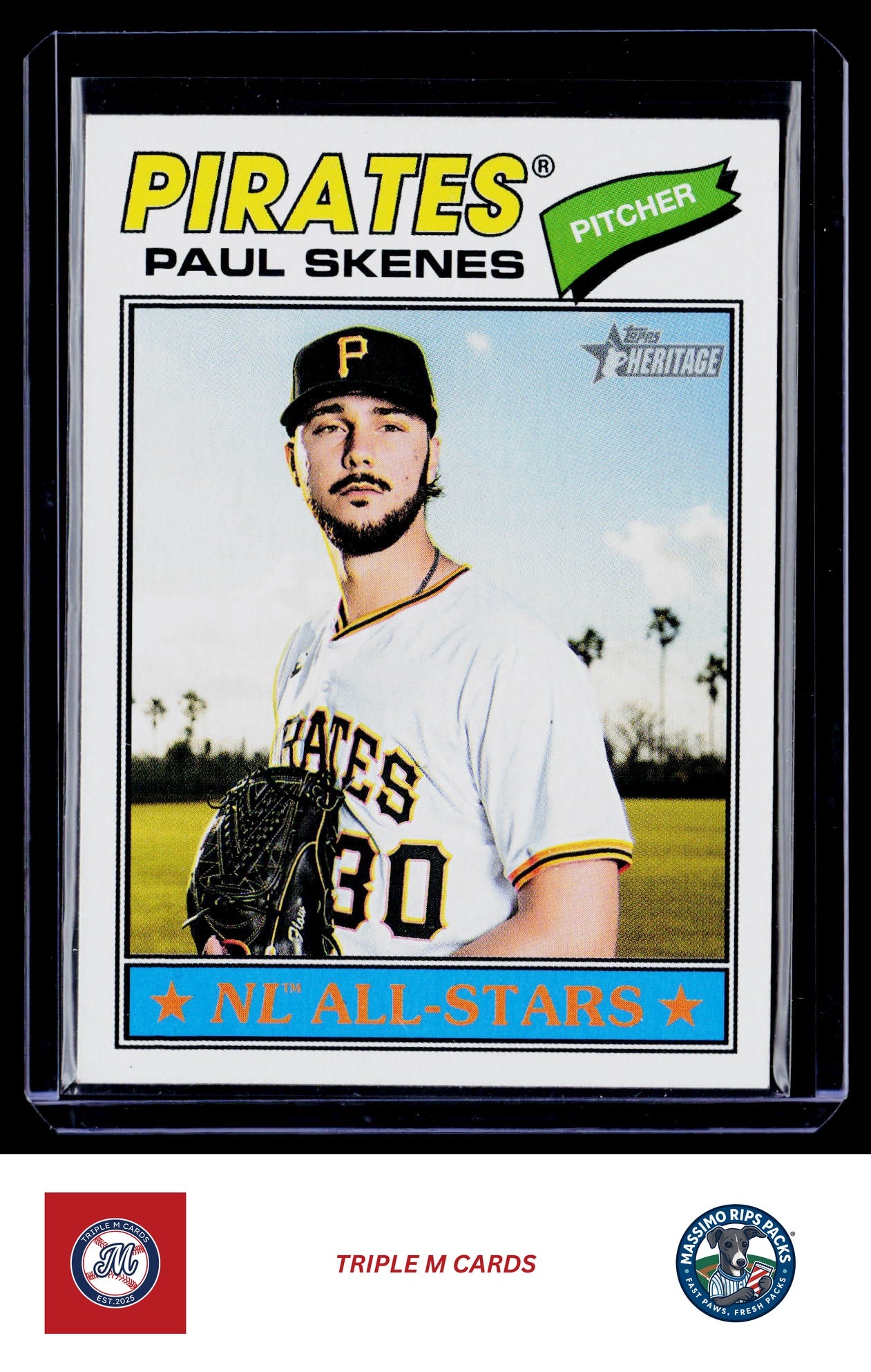 2026 Topps Heritage #33 Paul Skenes