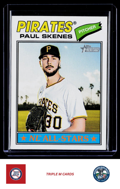 2026 Topps Heritage #33 Paul Skenes