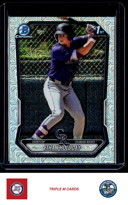2026 Bowman #BCP-1 Ethan Holliday Chrome Prospects Mojo Refractor
