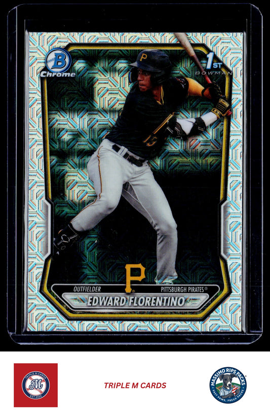 2026 Bowman #BCP-82 Edward Florentino Chrome Prospects Mojo Refractor