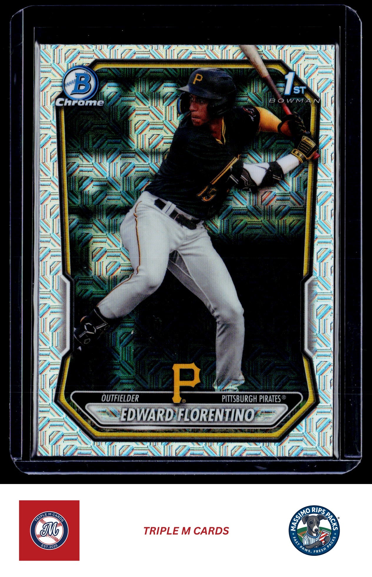 2026 Bowman #BCP-82 Edward Florentino Chrome Prospects Mojo Refractor