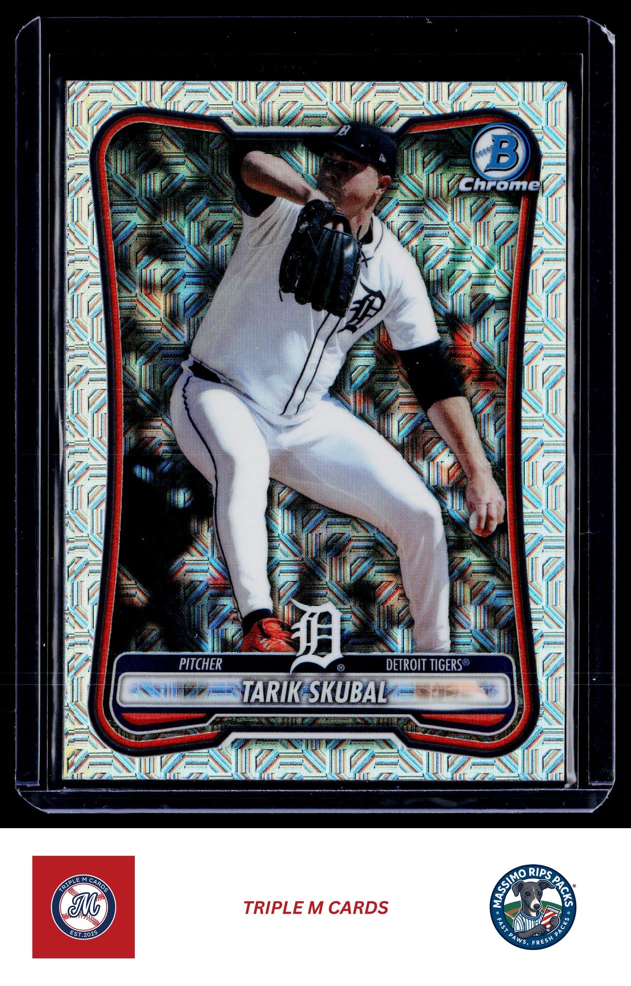 2026 Bowman #76 Tarik Skubal Chrome Mojo Refractors
