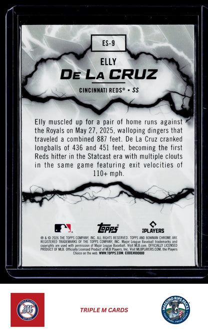 2026 Bowman #ES-9 Elly De La Cruz Electric Sluggers